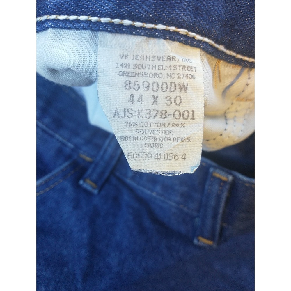 Wrangler Straight Leg Blue Jeans Size 42 x 28 85900DW Dark Wash Western Chore - Picture 15 of 16